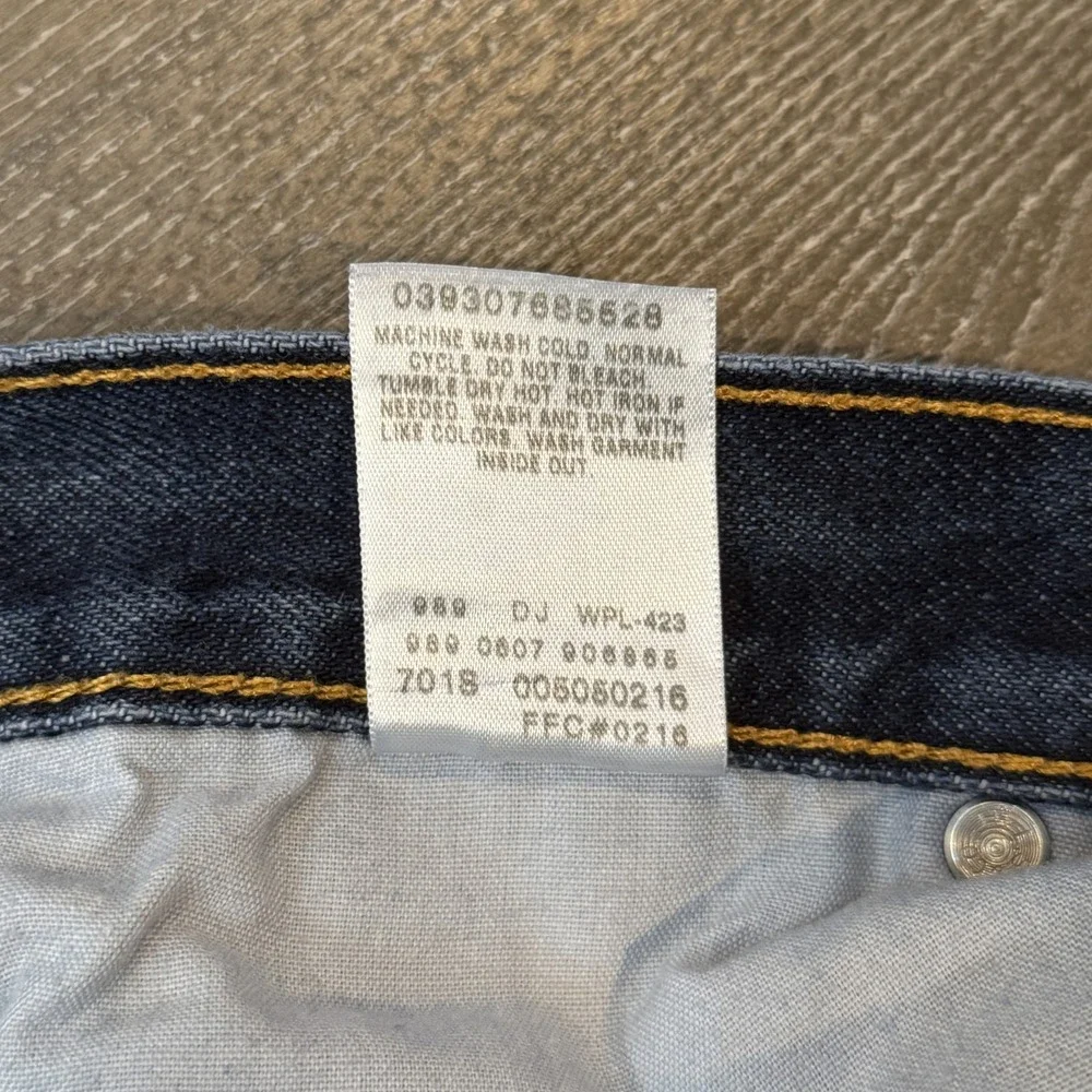 Levi's 505 Jeans Mens 34x32 Dark Wash Regular Fit Straight Leg Y2K Dad  Western